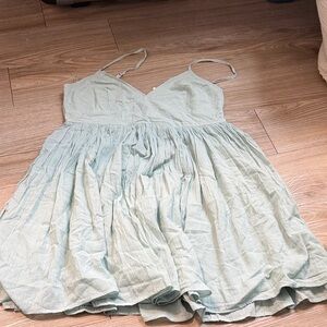 Aeropostale Light Green Mini Dress